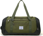 Laripwit Travel Duffle Bag for men 40L Medium Sports Gym Bag with Wet Pocket & Shoes Compartment Weekender Overnight Backpack for Traveling Duffel Bag Backpack for Women, Green