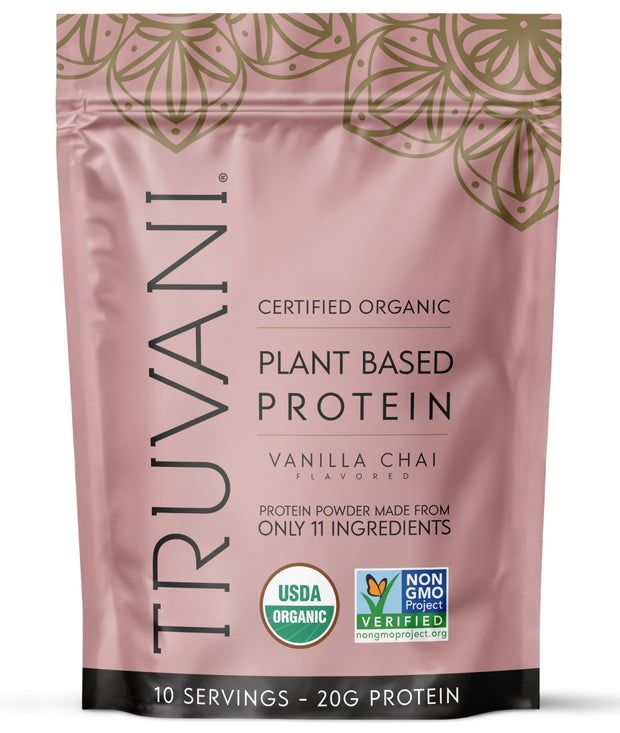 Truvani Vegan Pea Protein Powder | Vanilla | 20g Organic Plant Based Protein | 18 Servings | Keto | Gluten & Dairy Free | Low Carb | No Added Sugar
