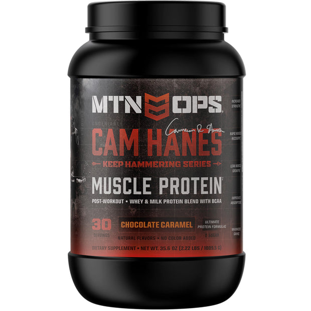 MTN OPS Magnum Chocolate Protein Powder, 23g of Whey Isolate Protein & Milk Protein with BCAAs, Zero Sugar & Gluten Free 30-Serving Tub
