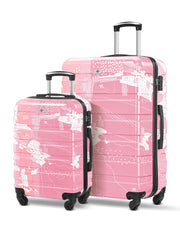 Suitour Luggage Sets 2 piece, Lightweigh Luggage Set with Spinner Wheels, 19/27 inch Travel Suitcase Set