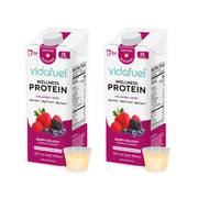 Vidafuel Protein Drink, 16g Protein Per 2oz Shot, 32 fl oz Carton, Citrus, Collagen and Whey Drink, No Artificial Sweeteners