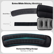 Sportneer Ankle Weights 0.5/1/2/3/5 LBS 1 Pair Wrist Leg Arm Weights for Women Men Kids Child with Adjustable Straps, Strength Weighted for Jogging Running Walking Fitness Gym Workout