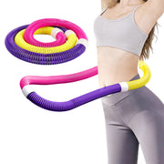 Weighted Soft Hula Circle for Adults - 3.3lb Foldable Fitness Hoop, Portable Home Gym Adults Body Waist Slimming Exercise Equipment