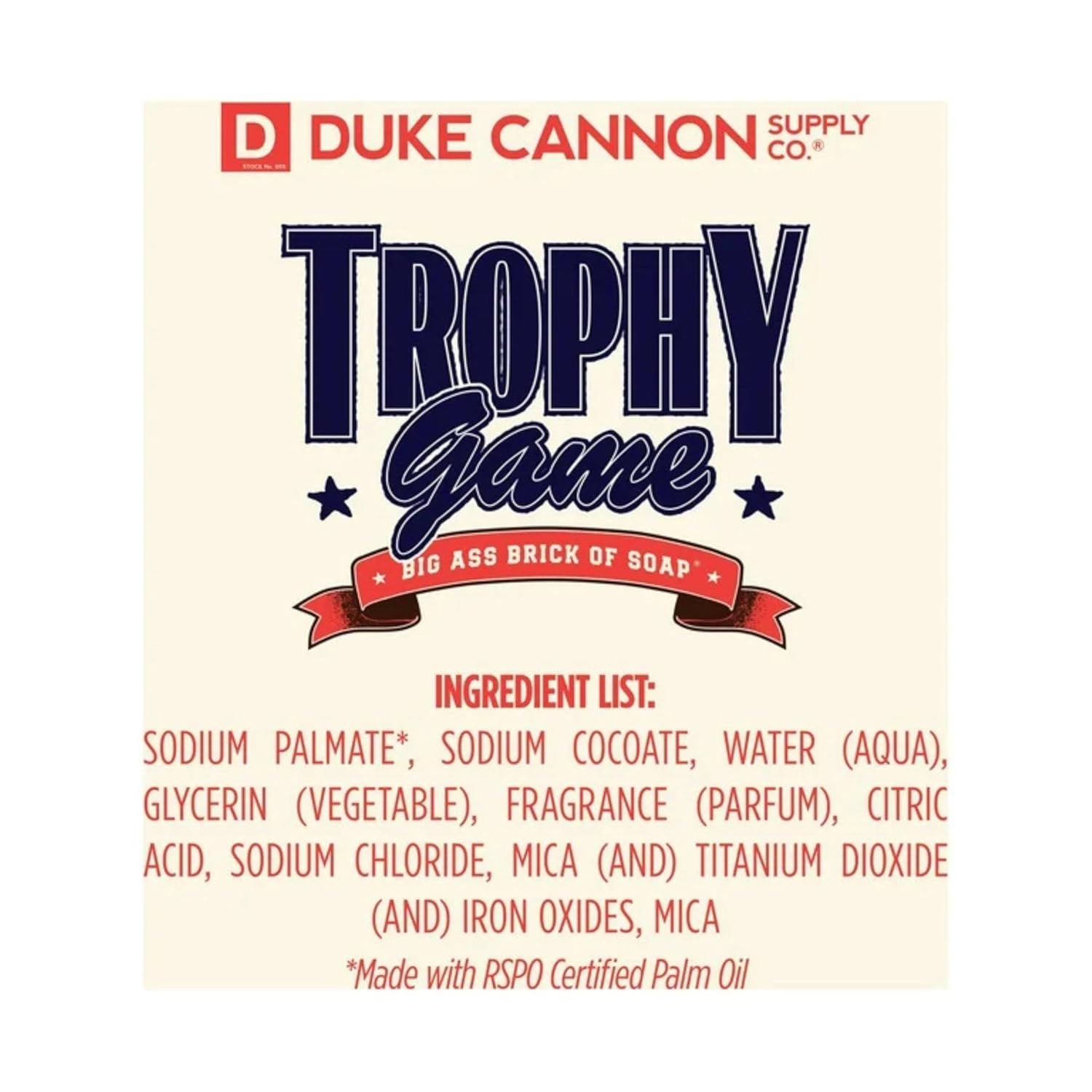 Duke Cannon Big Brick of Soap - Trophy Game 10 oz (3 Pack)