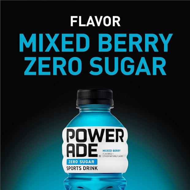 POWERADE ZERO Mixed Berry, 20 fl oz, 8 Pack