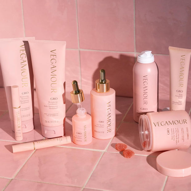 VEGAMOUR GRO Hair Serum for Hair Thinning & Shedding, Thicker Fuller Looking Hair In As Soon As 90 Days, Non Oily, Bergamot Scent, Vegan & Cruelty Free