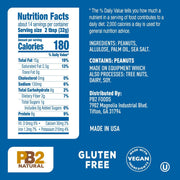 PB2 Natural Creamy Peanut Butter | All Natural Peanut Butter Spread | Healthy, Naturally Sweetened with Zero Added Sugar, Certified Gluten Free, Vegan (1-Pound Jar)