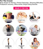 YIANNA Waist Trainer for Women Latex Underbust Waist Corsets Cincher Hourglass Body Shaper 4 Hooks