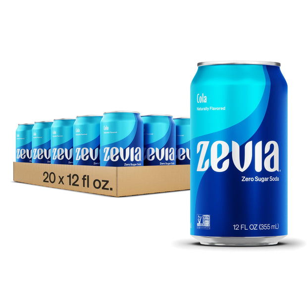 Zevia Zero Calorie Soda, Nostalgic Variety Pack, 12 Fl Oz (Pack of 20)