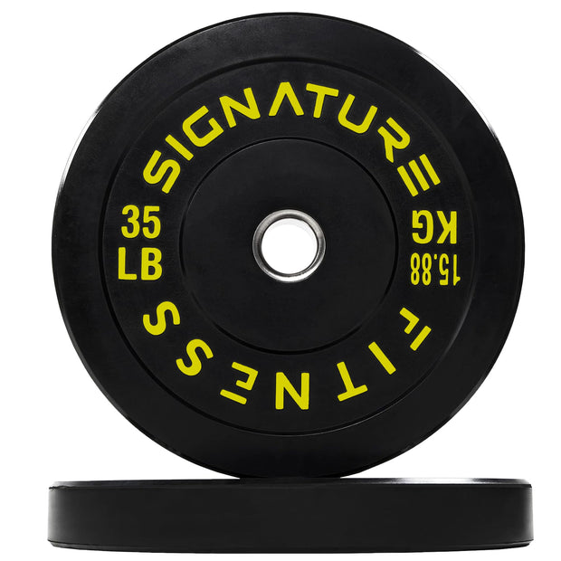 Olympic Bumper Plates Set, 2" Weight Plates for Strength Training & Weightlifting