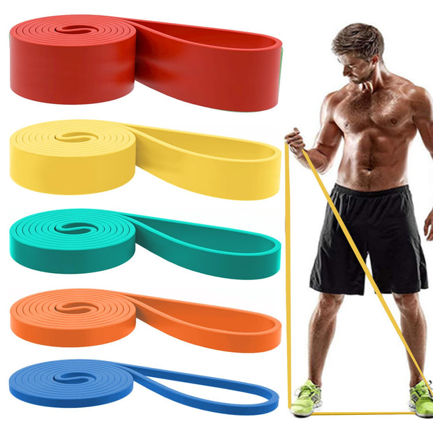 Resistance Bands, Pull Up Assist Bands - Workout Bands, Eexercise Bands, Long Resistance Bands Set for Working Out, Fitness, Training, Physical Therapy for Men Women