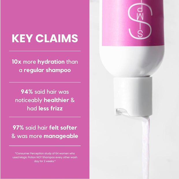 Simply Smooth Magic Potion NOT Shampoo | No Lather Cleansing Conditioner Co Wash | Cleans Hair While Adding Intense Hydration | Protects Natural Oils In Hair, Maintaining Curls & Coils | 8.5 Oz.