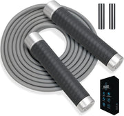 Weighted Jump Rope for Men，Women and kids(1LB), Jump Ropes for Fitness, Speed Skipping Rope, Gym,Indoor/Outdoor - Fitness, Workout, Boxing,crossfit
