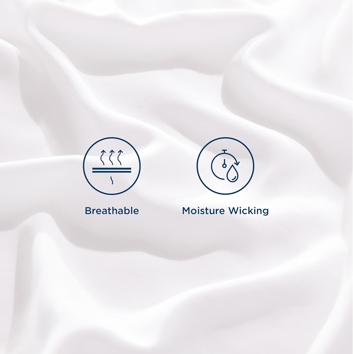 Bedsure King Size Sheet Set, Cooling Sheets King, Rayon Derived from Bamboo, Deep Pocket Up to 16", Breathable & Soft Bed Sheets, Hotel Luxury Silky Bedding Sheets & Pillowcases, White