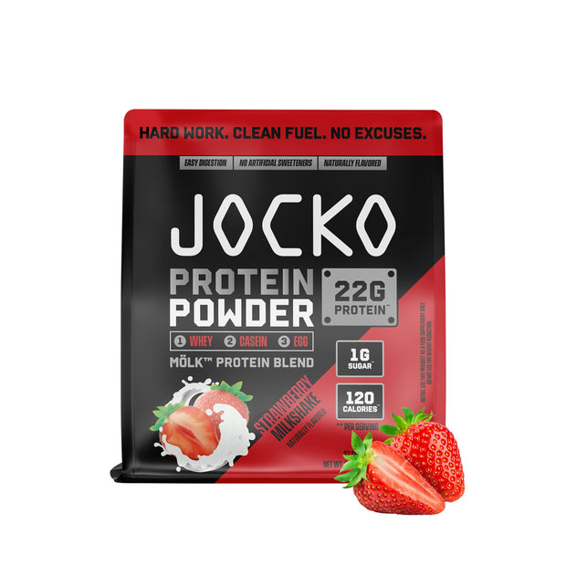 Jocko Fuel Mölk Whey Protein Powder 22g Protein - Low Sugar Monk Fruit Blend - Muscle Recovery & Growth, Packaging May Vary (28 Servings, Vanilla Milkshake)