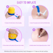 Sportneer Extra Thick Exercise Ball - 25.6''Yoga Ball with Quick Pump - Anti-Burst and Slip Resistant Fitness Ball Chair for Pregnancy and Physical Therapy