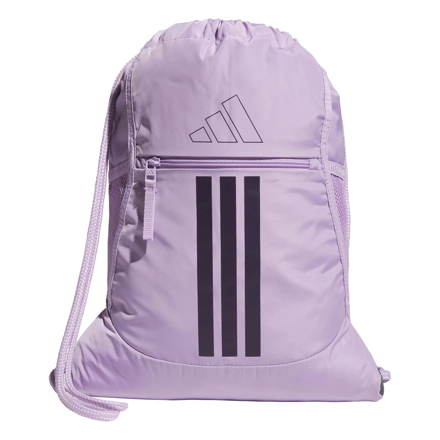 adidas Alliance Sackpack, Drawstring Backpack, Lightweight Small Gym Bag for Women and Men, Black, One Size