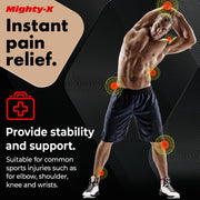 Waterproof Kinesiology Tape - 3 Rolls - Knee Support & Muscle Pain Relief - 16.4 ft Uncut Sports Kinetic Tape for Joint Stability - 50 Instructional Videos