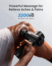 RENPHO Massage Gun Deep Tissue with Heat and Cold Head, Handheld Muscle Massager Therapy with Carry Case, Percussion Body Masajeador for Men Women Athletes Back Upgrade, Active Thermacool