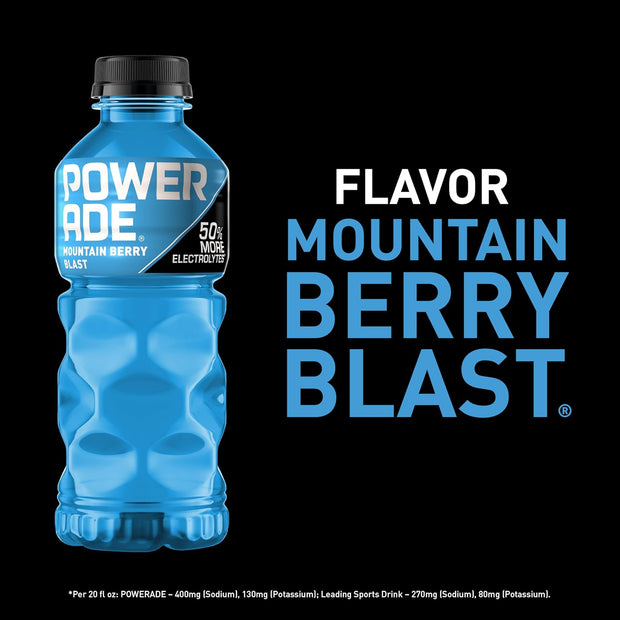 POWERADE Mountain Berry Blast, 20 fl oz, 8 Pack