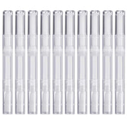 10 Pack 3 ML Transparent Twist Pens, Empty Cuticle Nail Oil Pen with Brush Tip, Cosmetic Lip Gloss Containers Applicators Eyelash Growth Liquid Tube
