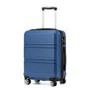 Kono 3 Piece Luggage Sets Expandable(only 28") Lightweight with Spinner Wheels TSA Lock Hardside Travel Rolling Suitcases 20in 24in 28in Carry on Pink