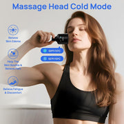 Percussion Massage Gun Deep Tissue with Heat and Cold, Portable Handheld Muscle Massager, Percussion Back Body Masajeador 12mm Amptitude for Athletes, Runner, Gifts for Men Women