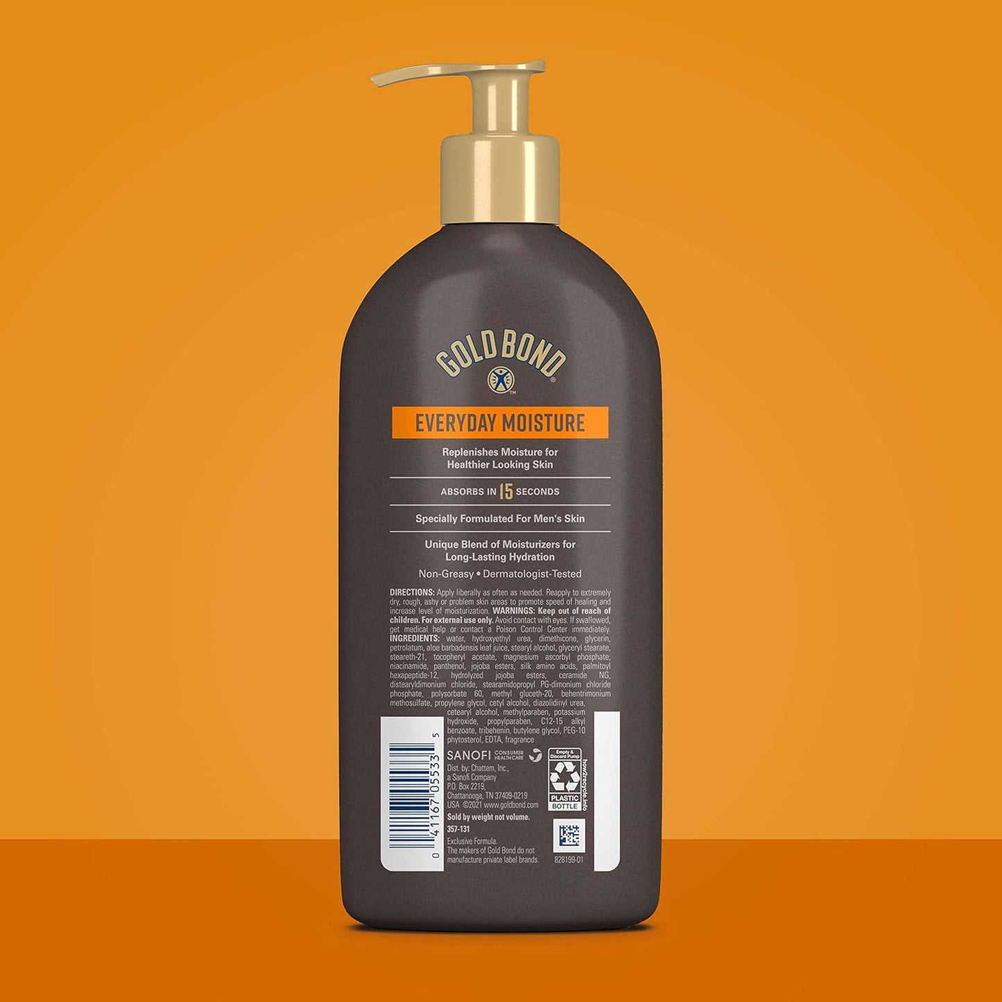 Gold Bond Ultimate Men's Essentials Hydrating Lotion, 14.5 oz., Everyday Moisture for Dry Skin