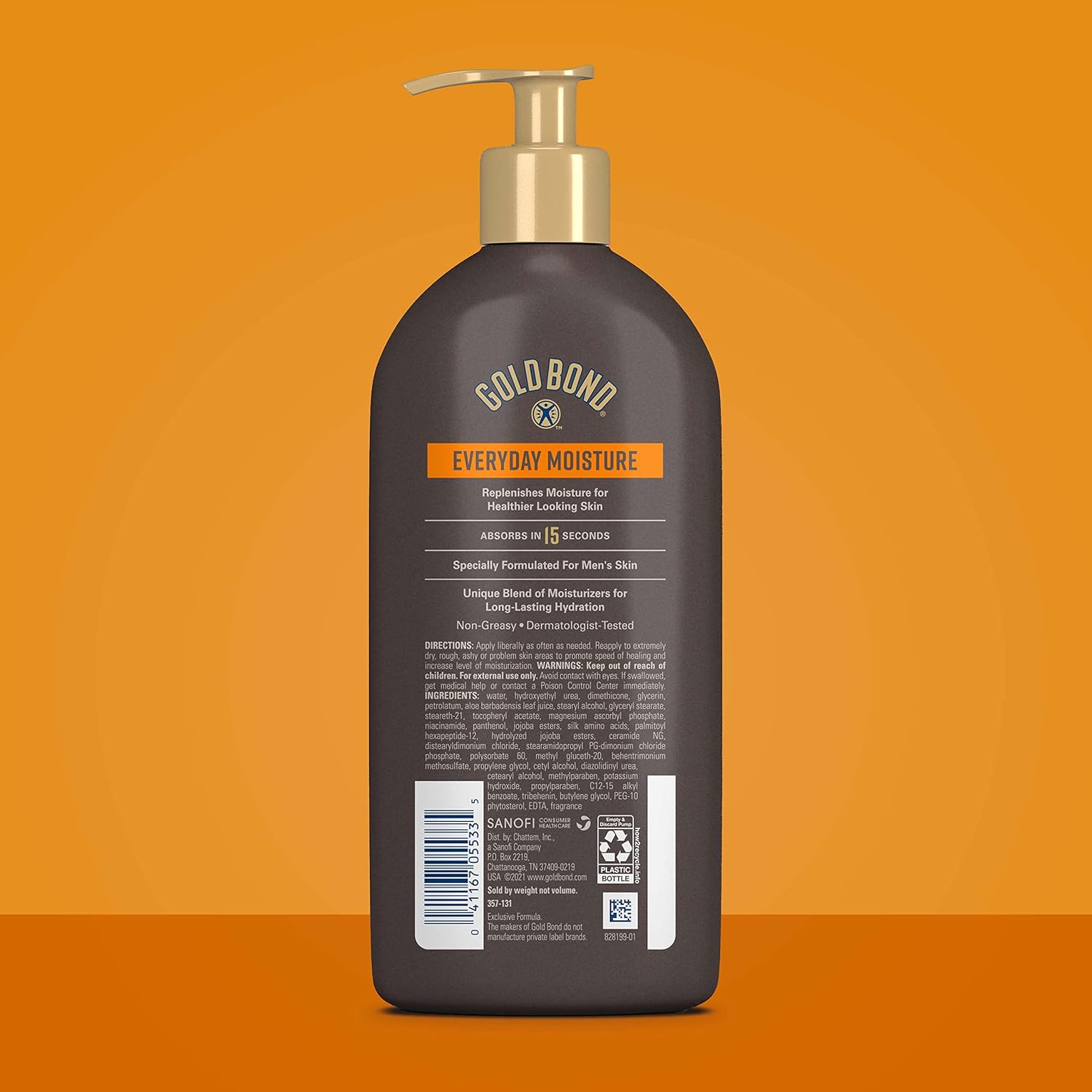 Gold Bond Ultimate Men's Essentials Hydrating Lotion, 14.5 oz., Everyday Moisture for Dry Skin
