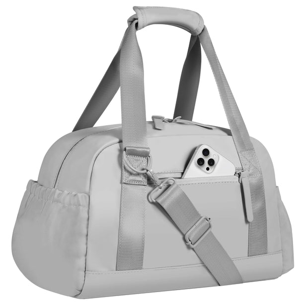 Small Gym Bag 14 inch for Women & Men Mini Gym Duffel Bag with Wet Compartment Waterproof Travel Duffle Bag for Sports Workout Dance