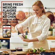 Uno Casa Cast Iron Tortilla Press 8 Inch - Tortilla Maker Press, Pre-Seasoned Roti Maker with 100 Pcs Parchment Paper - Heavy Duty Quesadilla Maker for Homemade Flatbreads, Rotis, Empanadas