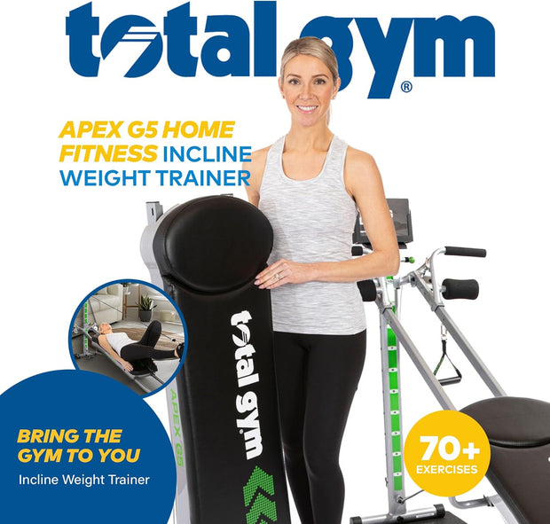 Total Gym APEX Versatile Indoor Home Gym Workout Total Body Strength Training Fitness Equipment