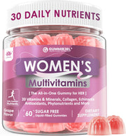 Womens Multivitamin Gummy with Iron, Biotin 2500mcg, Collagen, Keratin, Daily Vitamins A C D E Folate, B Complex, Methylated Multivitamin for Women Support Energy, Beauty, Immune, Sugar Free, 60 Count