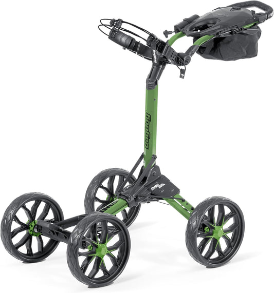 Bag Boy Quad Pro Push Cart, Green/Black