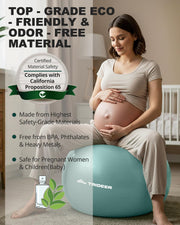 Trideer Yoga Ball – Anti-Burst Exercise Ball for Pregnancy, Office, Birthing, Stretching & Core Workout – Home Gym & Therapy