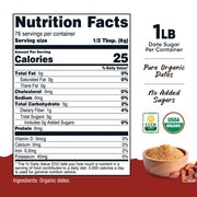 Nutricost Organic Date Sugar (1LB) - USDA Organic, Vegan, GMO-Free. Pantry