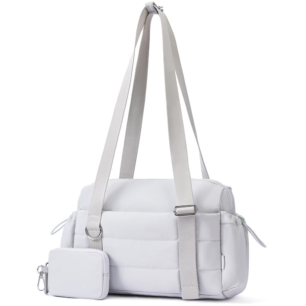 Small Gym Bag for Women 2 Set Mini Gym Duffle Bag with Wet Compartment and Coin Wallet, Gym Tote Bag for Workout/Sport/Travel