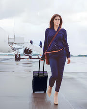 Luggage Sets 3 Piece, Carry On and Checked Hardside Lightweight Suitcase with Spinner Wheels and TSA Lock (20/24/28 inch), Purple