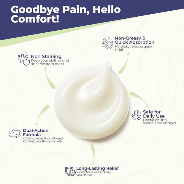 Sombra Warm Pain Relief Gel, Warm Relief for Arthritis and Chronic Pain Pre-Workout Muscle Rub Vegan Formula Free of Artificial Fragrances, Dyes, NSAIDs, Wax, Petroleum, Alcohol - 4oz Jar