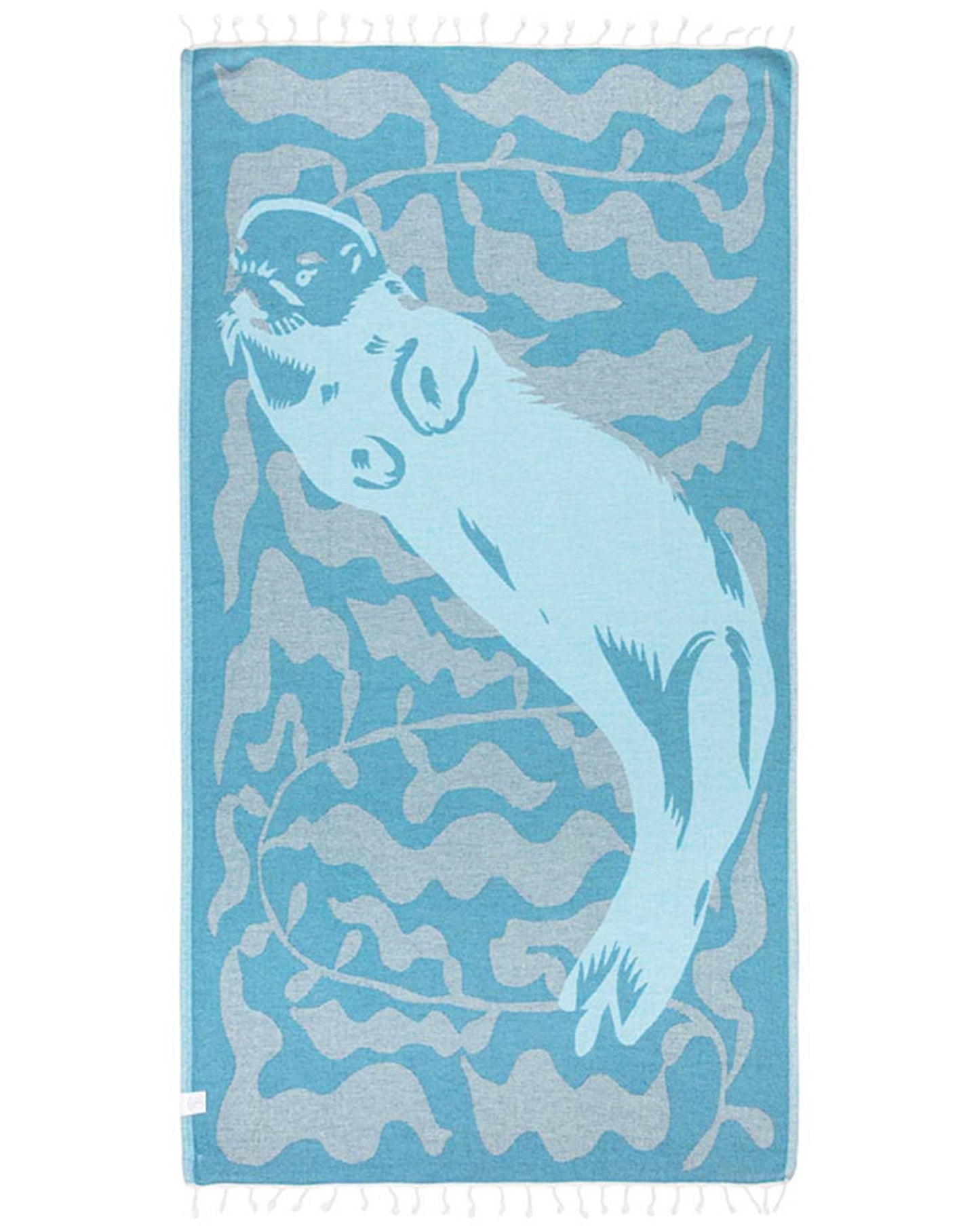 Sand Cloud Turkish Beach Towel - Sand Free - 100% Organic Turkish Cotton Yarn - Quick Dry Towel for Beach, Picnic, Blanket or Bath Towel - As Seen on Shark Tank - Marine Life (Whale Shark)