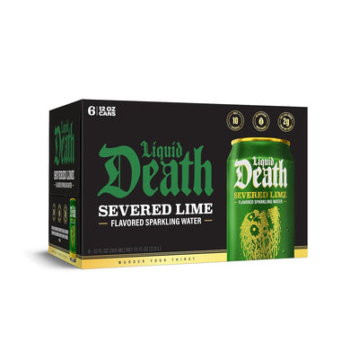 Liquid Death Severed Lime Sparkling Water 6pk, 12 FZ