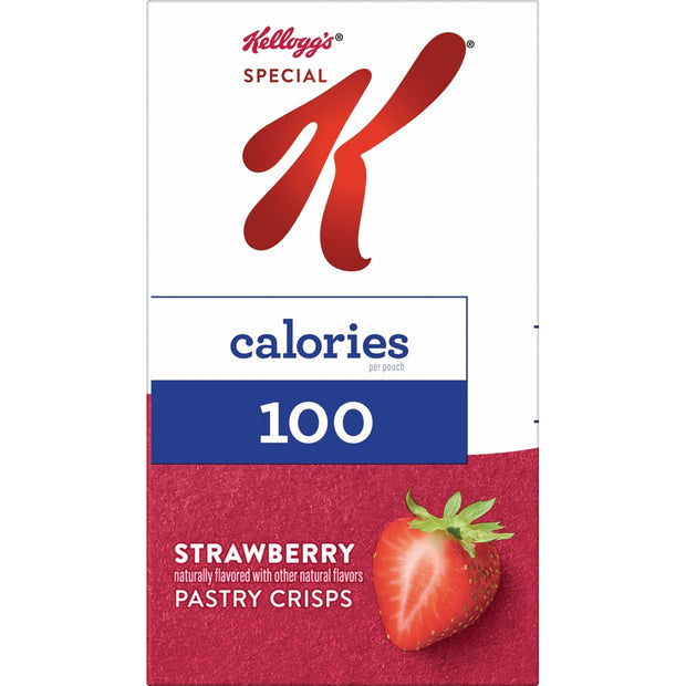 Special K Bar Pastry Crisps, 100 Calories, Breakfast Bars, Value Size, Strawberry, 15.84oz Box (36 Crisps) (Pack of 2)