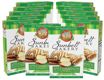 Sunbelt Bakery's Apple Cinnamon Fruit & Grain Bars, 1.4 oz Bars, 96 Count