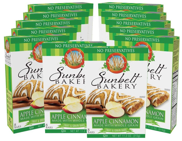 Sunbelt Bakery's Apple Cinnamon Fruit & Grain Bars, 1.4 oz Bars, 96 Count