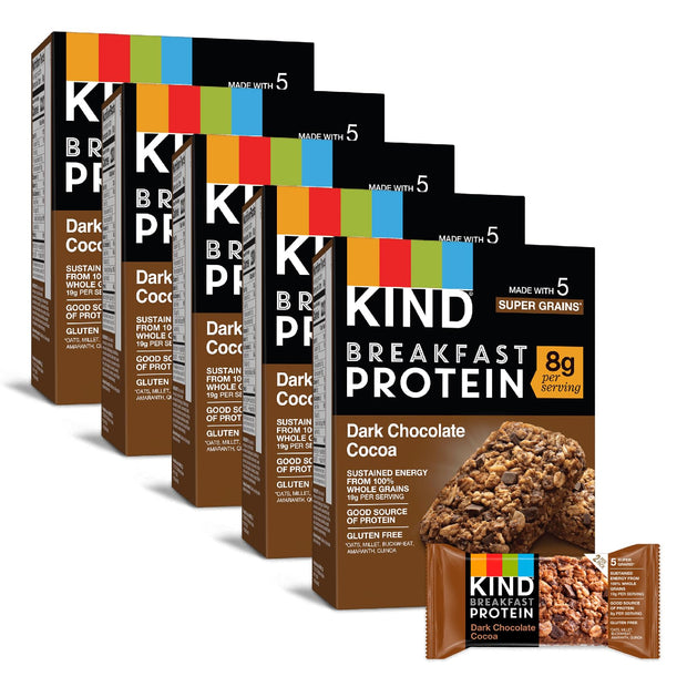 KIND Breakfast Protein Bars, Peanut Butter Banana Dark Chocolate, Healthy Snacks, Gluten Free, 8g Protein, 30 Count