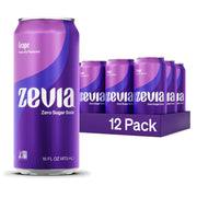 Zevia Zero Sugar Soda, Salted Caramel, 12 oz Cans (6-Pack) – Caffeine Free, Naturally Sweetened, No Calorie Soda - Non-GMO Project Verified, Gluten-Free, Vegan