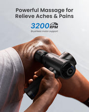 RENPHO Massage Gun Deep Tissue with Heat and Cold Head, Handheld Muscle Massager Therapy with Carry Case, Percussion Body Masajeador for Men Women Athletes Back Upgrade, Active Thermacool