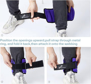 Sportneer Adjustable Ankle Weights for Women and Men 7 lbs/Pair Adjustable Leg Weights with Secure Straps, Strength Training Weighted for Yoga, Walking, Running, Aerobics, Gym, Physical Therapy