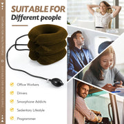 Neck Stretcher, Cervical Traction Device, Neck Traction Device, Neck Pain Relief, Adjustable Inflatable Neck Brace & Neck Stretcher Cervical Traction, Neck Decompression Home Use (Purple)