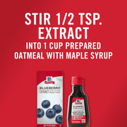 McCormick Blueberry Extract with Other Natural Flavors, Distinctive, Sweet Blueberry Flavor and Aroma for Baking Cookies, Cake, and Muffins, and Beverages Like Lemonade, Mocktails, and Smoothies, 1 fl oz